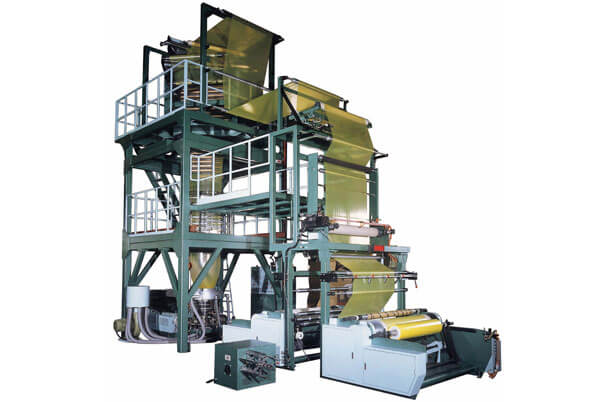 A/B Double Layer LD/LLD Blown Film Machine With Oscillating Take-Off Unit