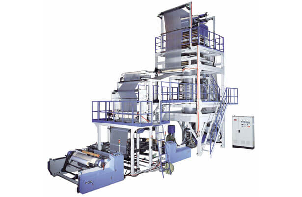 Single Layer LDPE Blown Film Machine with Oscillating Take-Off Unit